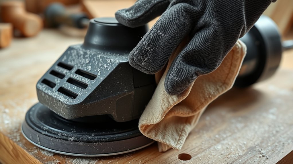 clogged sander reduces performance