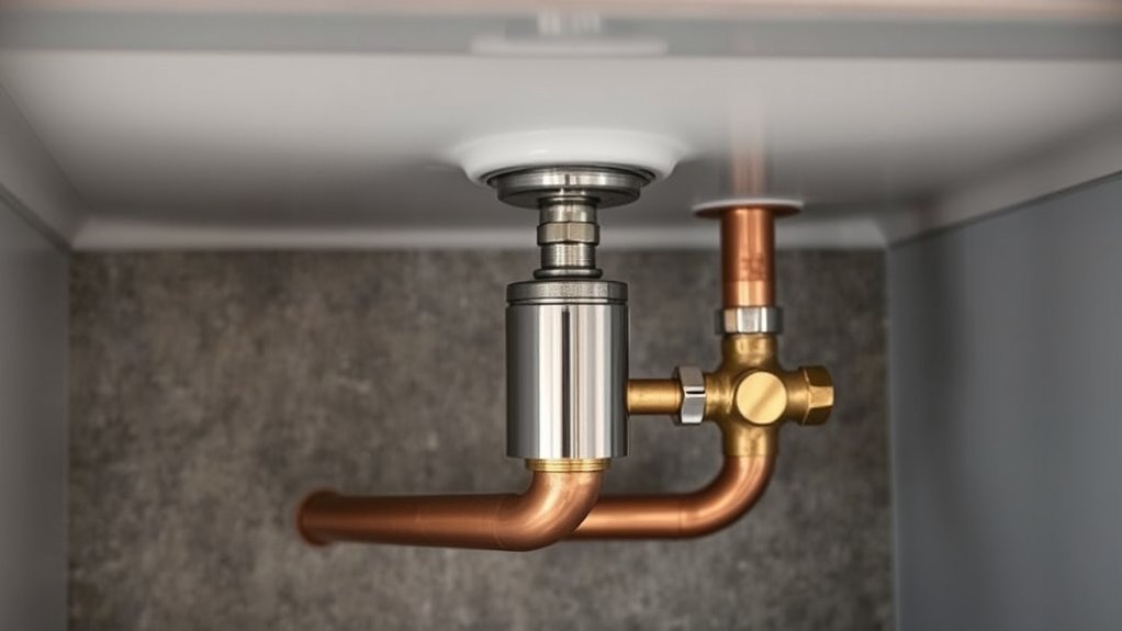 close to appliance shutoff valve