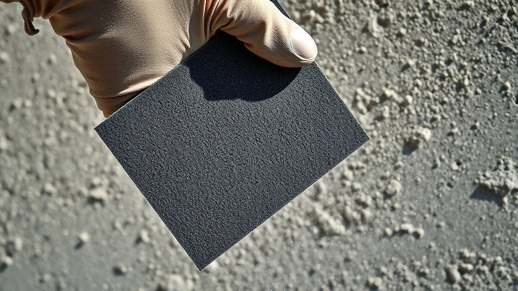 coarse to fine concrete sanding progression