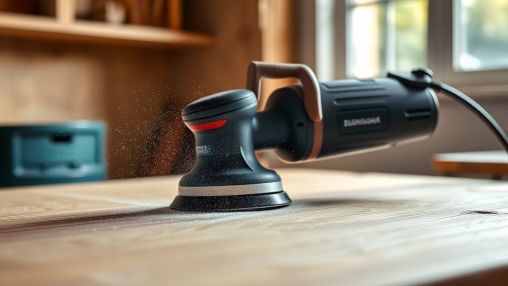 consistent overlapping passes flat sanding