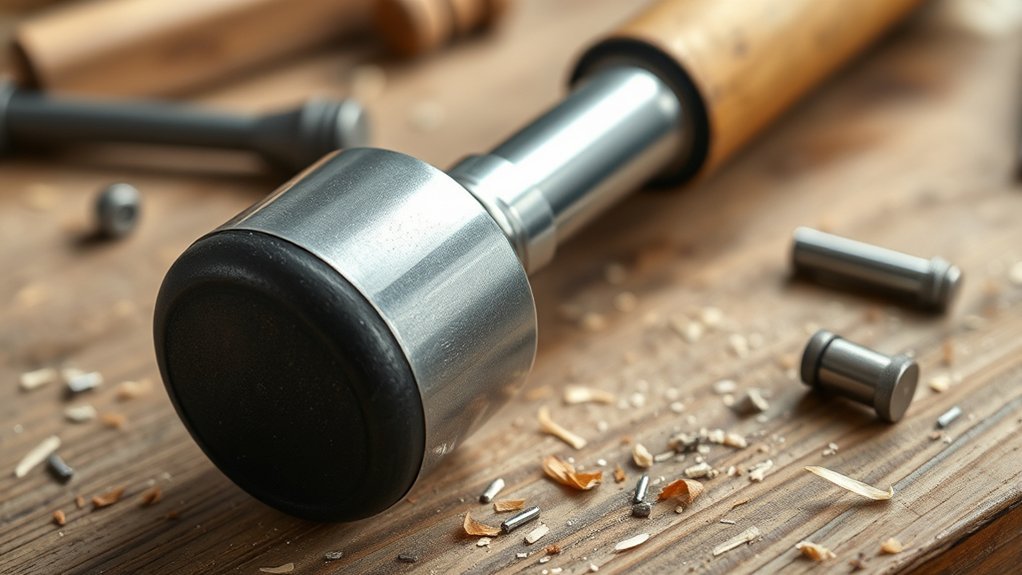 dead blow hammer absorbs impact and rebounds less