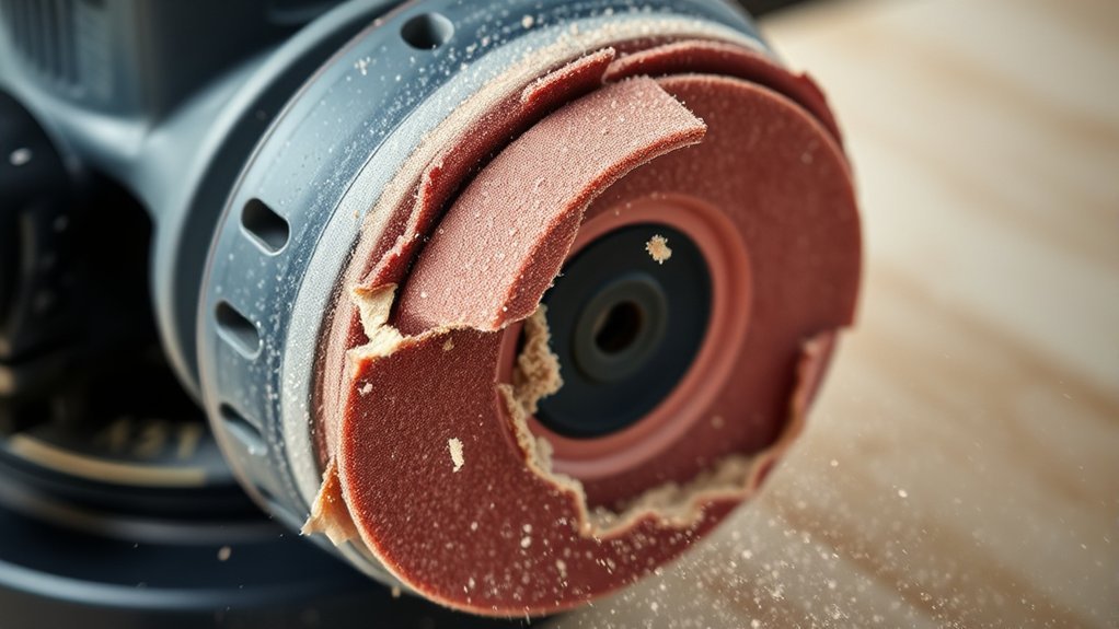 debris free clean sanding pad adhesiveness
