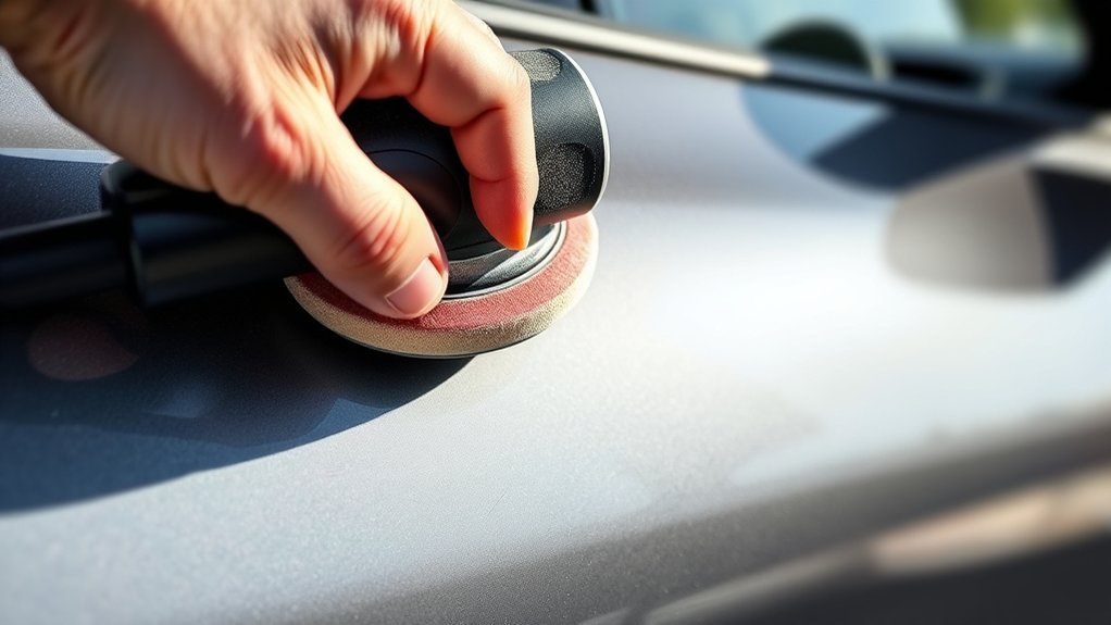 delicate paint demands gentle sanding