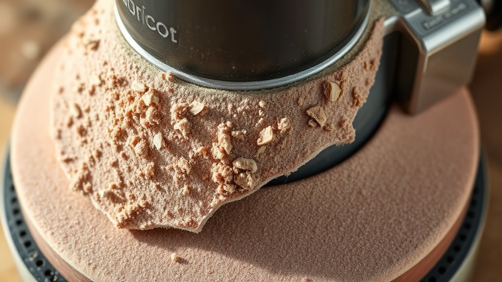 dust debris hinder hook and loop adhesion