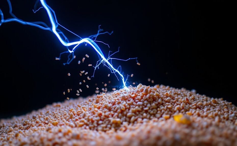 effects of electricity on sand