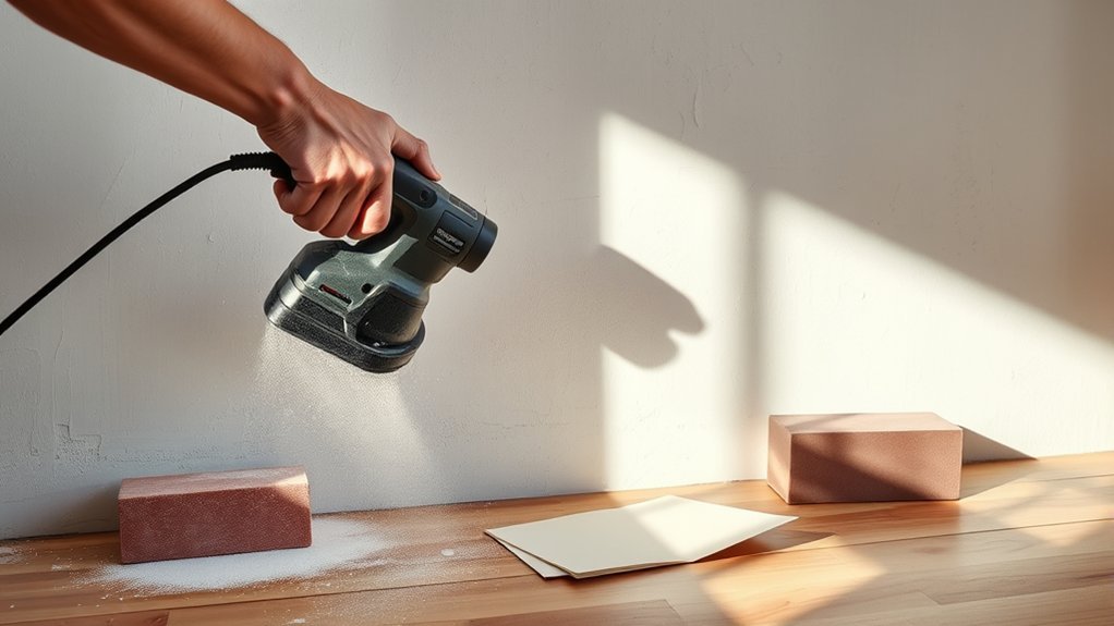 electric sander for bulk hand for detail