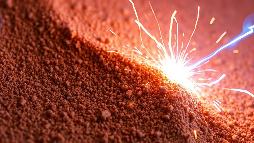 electricity alters sand conductance and structure