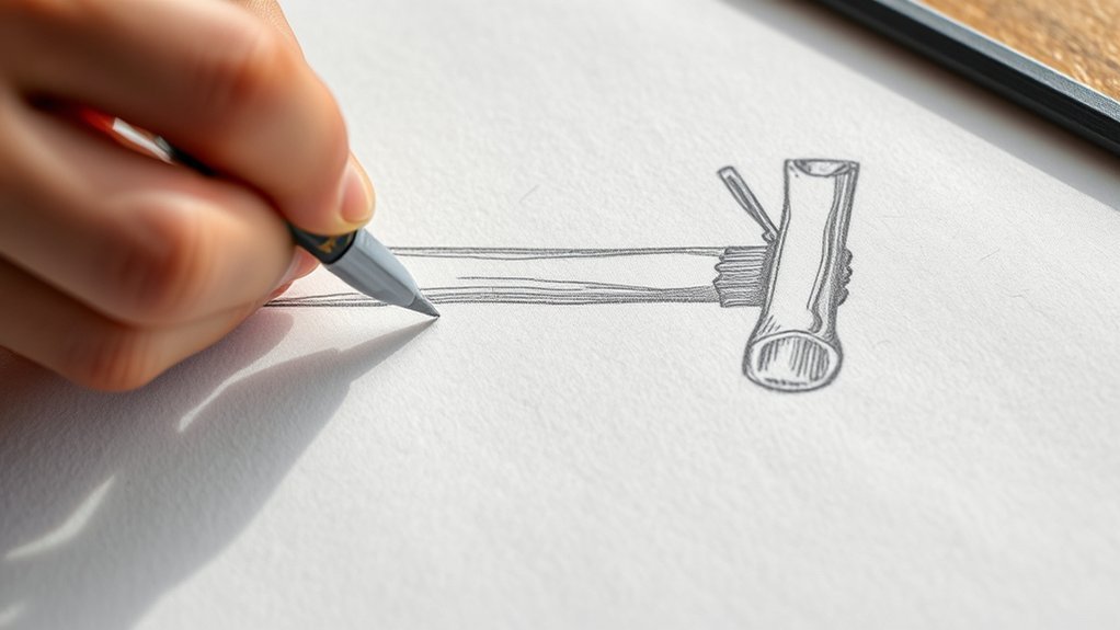 establish perspective commit lines