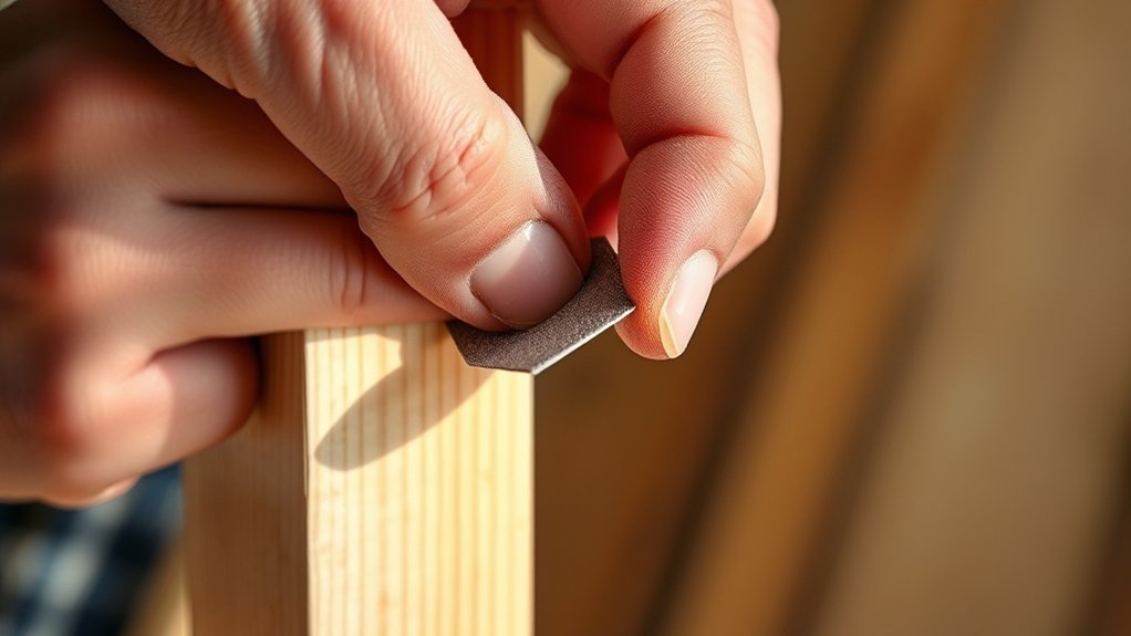 fine grit for tight corners