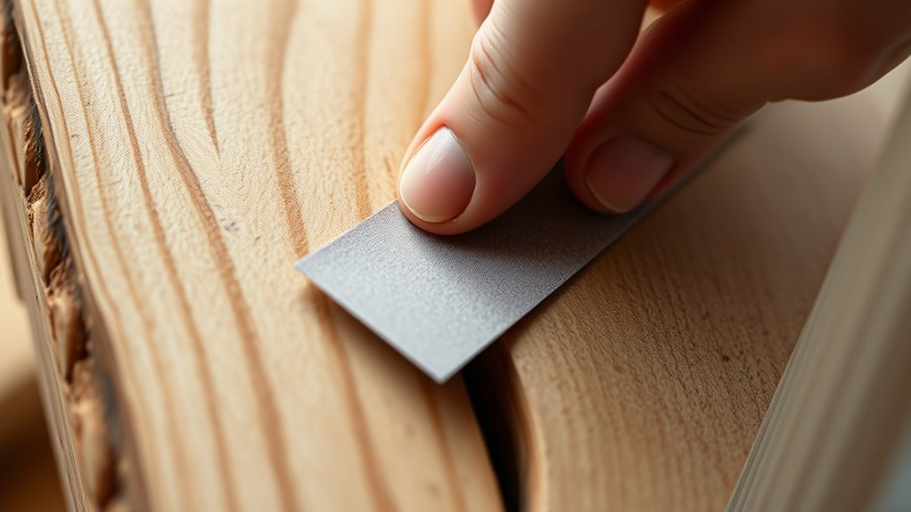 fine grit shim sanding technique