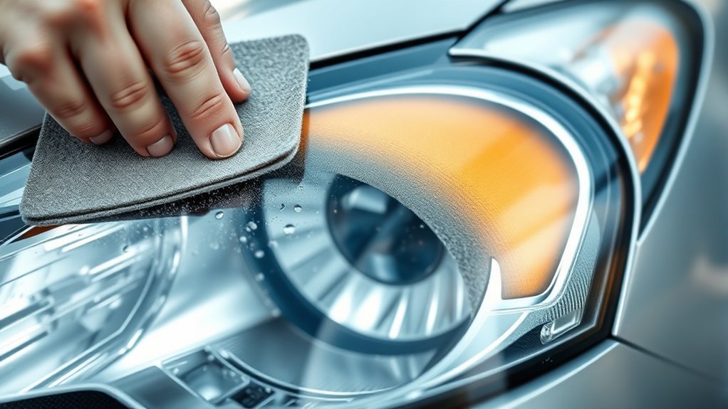 hand sand headlights for longevity