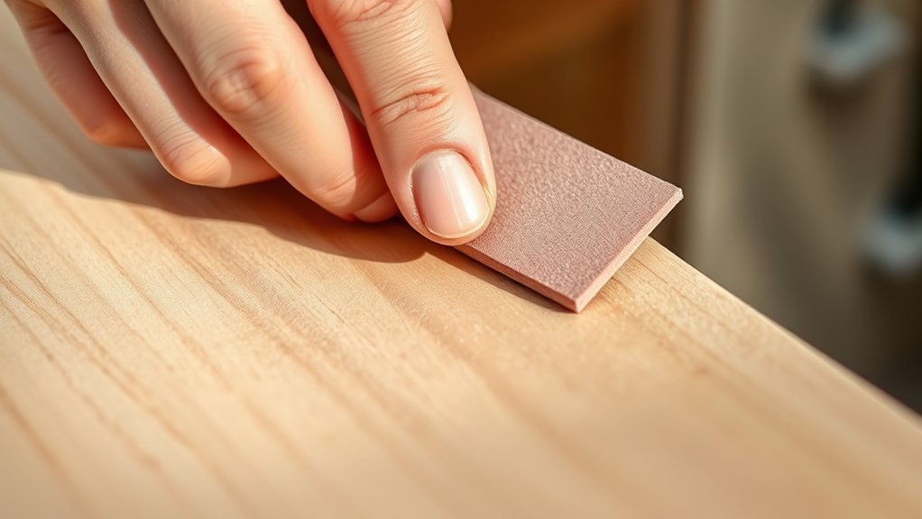 hand sanding precise surface preparation