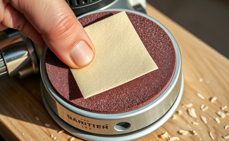 how to attach sanding paper to sander