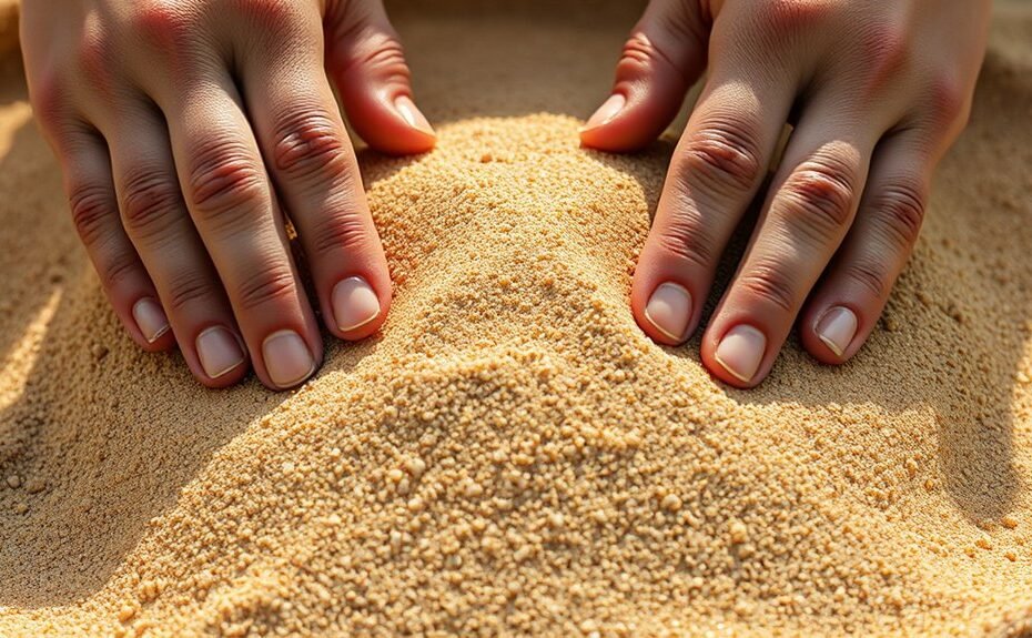 how to manually compact sand