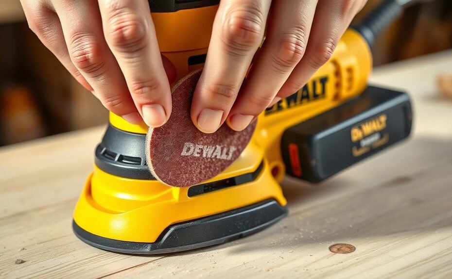 how to replace sanding pad