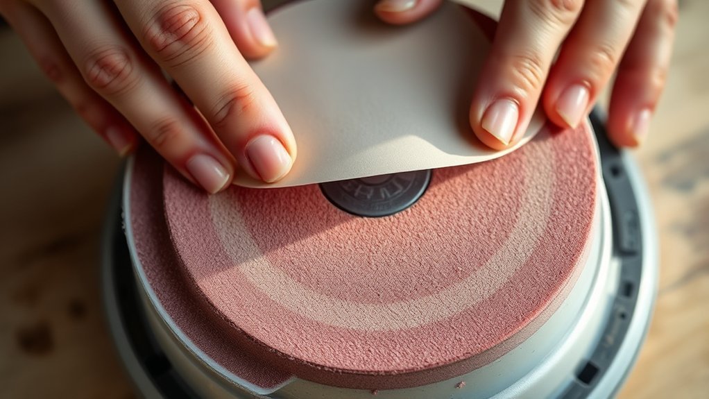 inspect worn pad replace adhesive pad