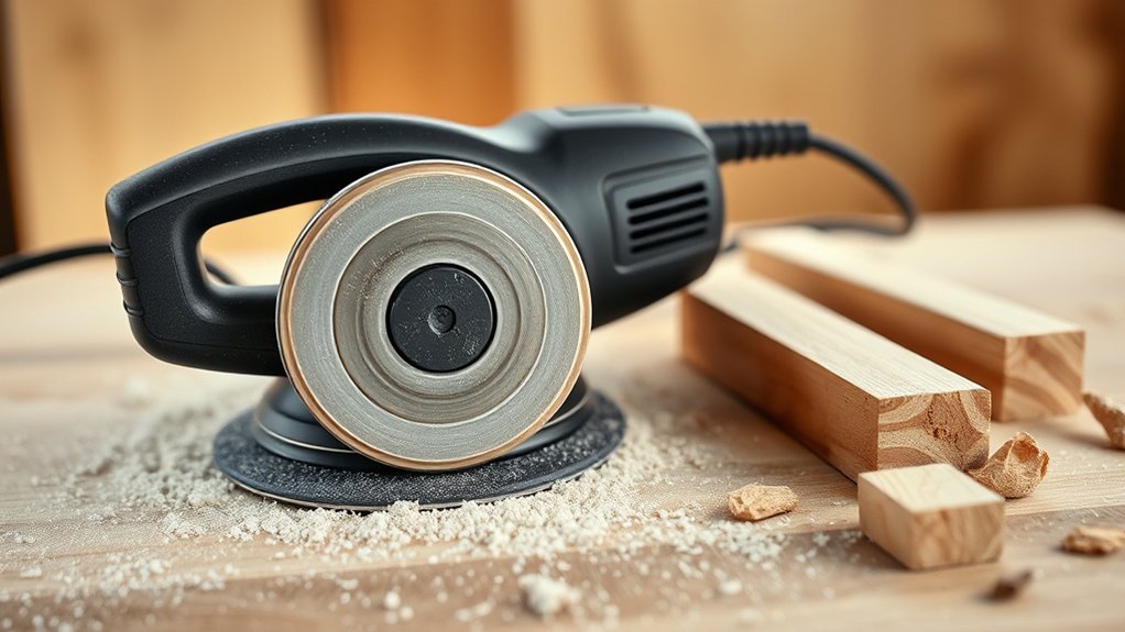 lightweight dust collecting swirl free sander