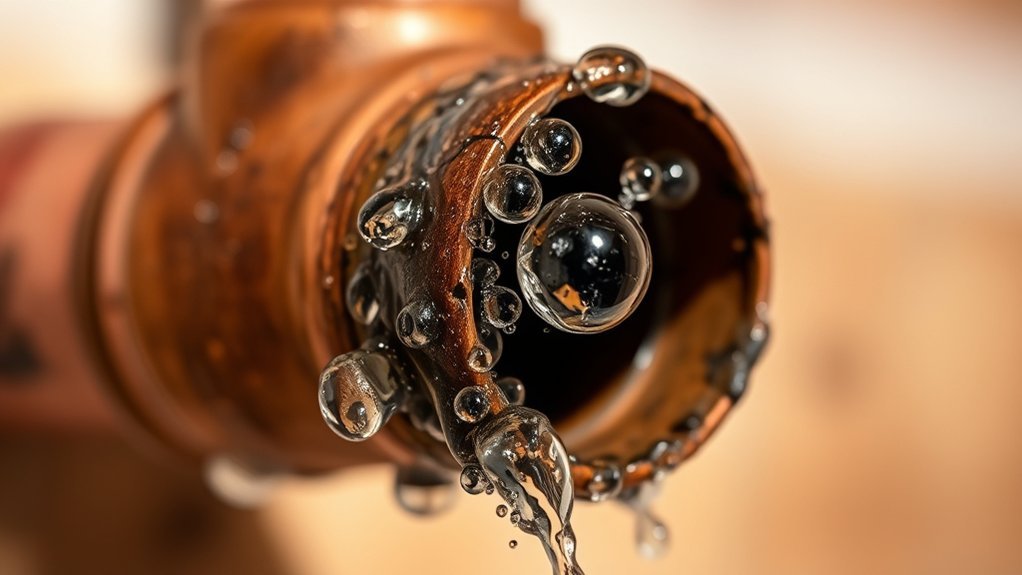 loud banging indicates water hammer damage