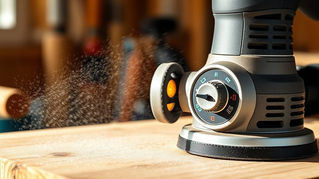 optimal orbital sander speed setup material abrasive considerations