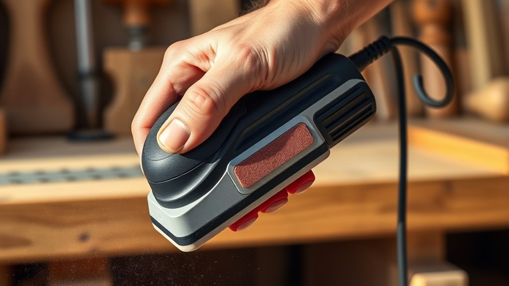 palm sander compact vibrating orbital safe