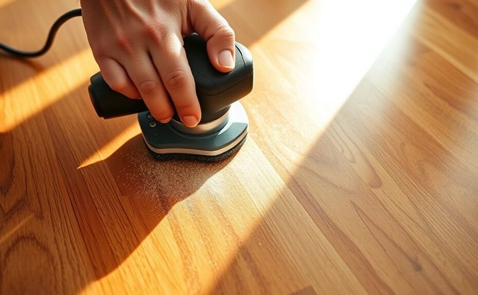 refinish hardwood floors with hand sander