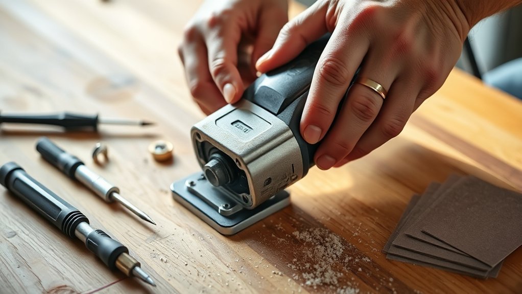 regular maintenance keeps palm sander reliable