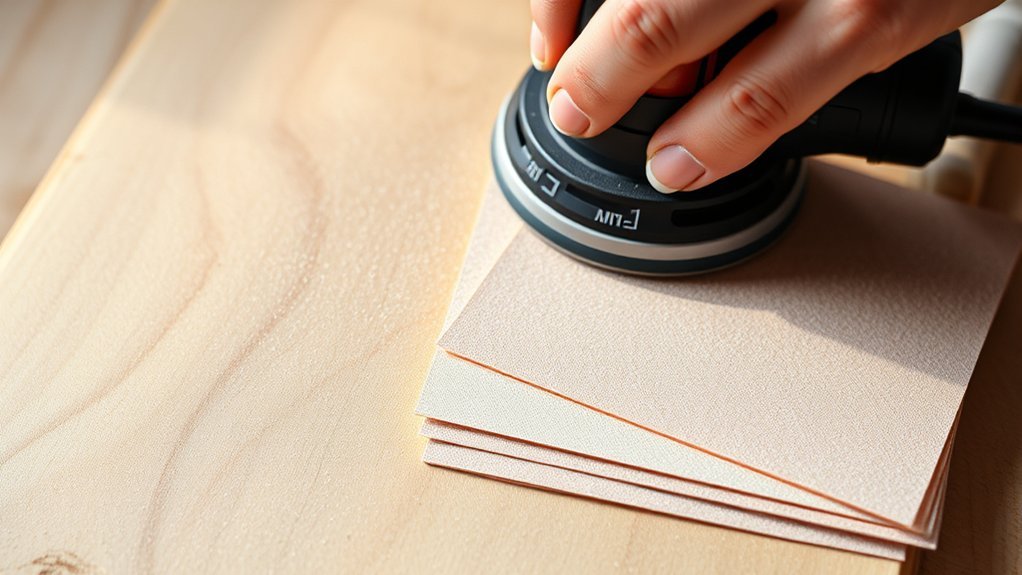 right grit steady sanding cadence