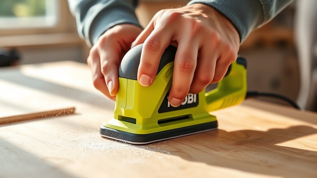 ryobi sanders specs and ergonomics