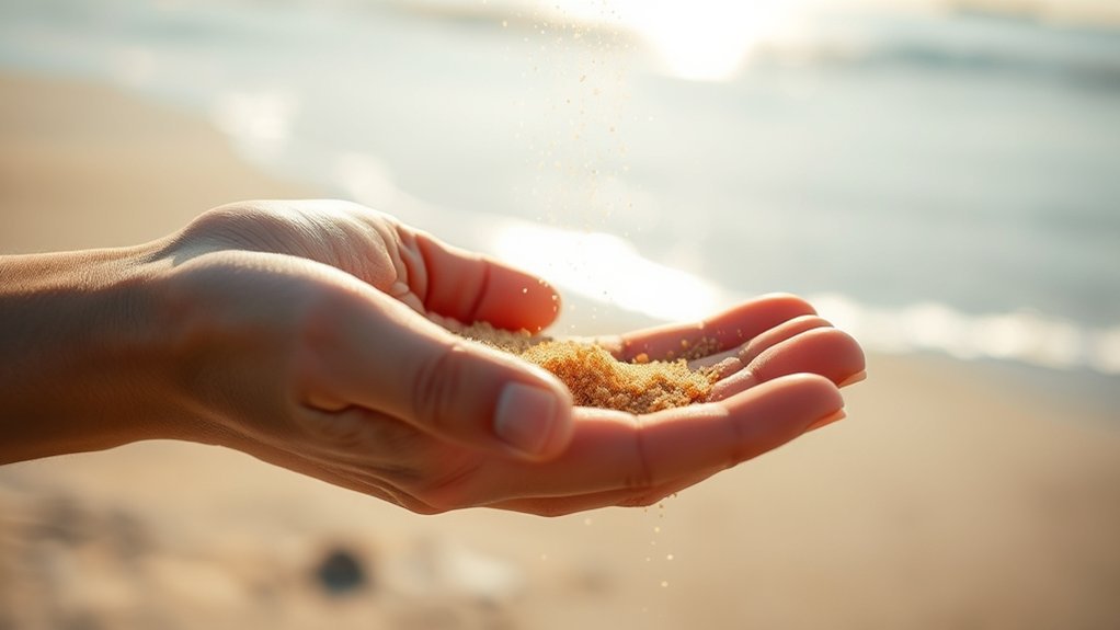 sand teaches letting go through impermanence