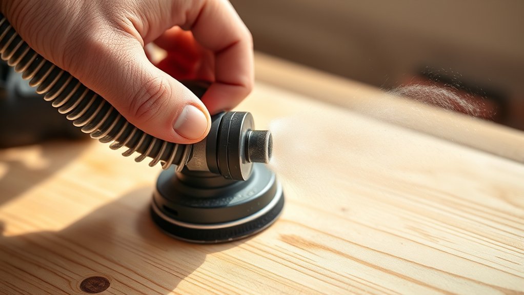sander vac dust control benefits