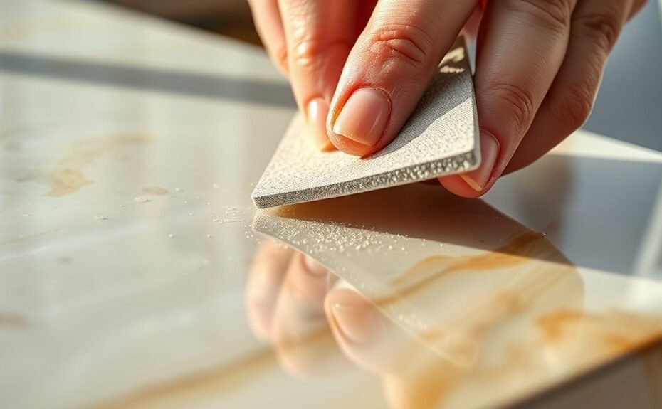 sanding and polishing epoxy resin by hand