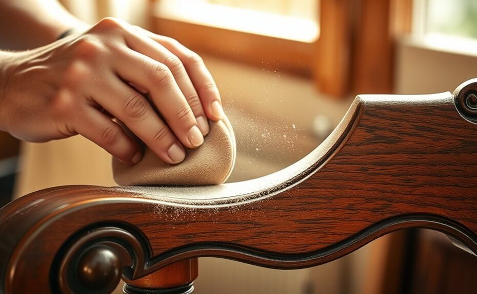 sanding detailed furniture techniques