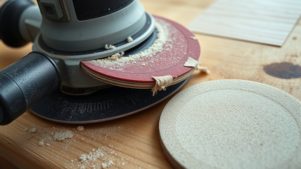 signs of worn orbital sander pad
