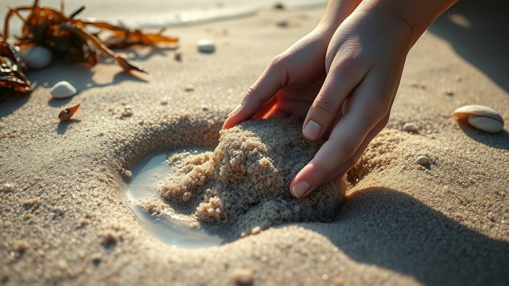 small quick moisture hued sand fleas