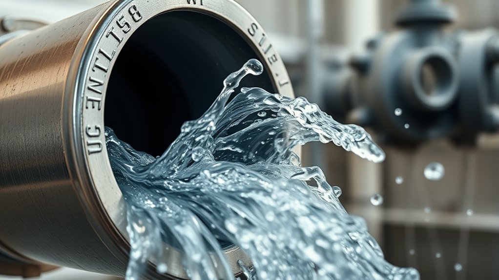 sudden flow interruption creates pressure surge