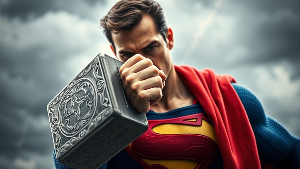 superman lifts mjolnir crossovers