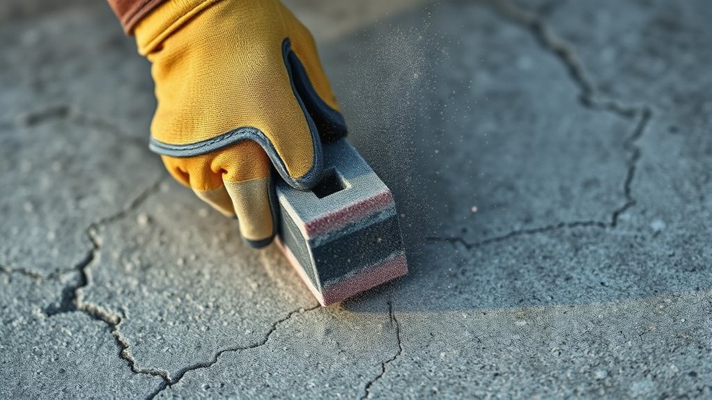 tackle rough patches level surface