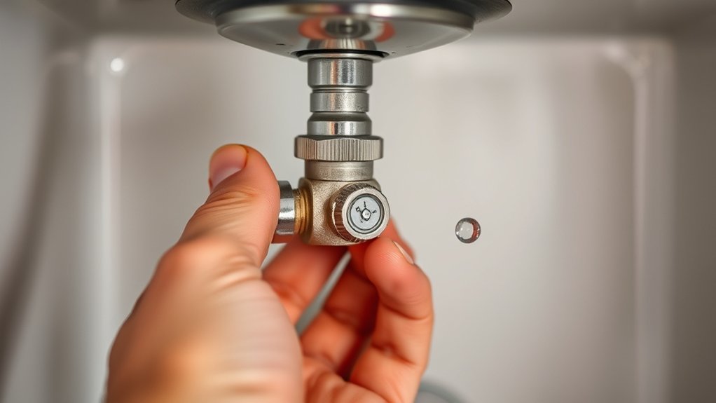turn off main water valve fully