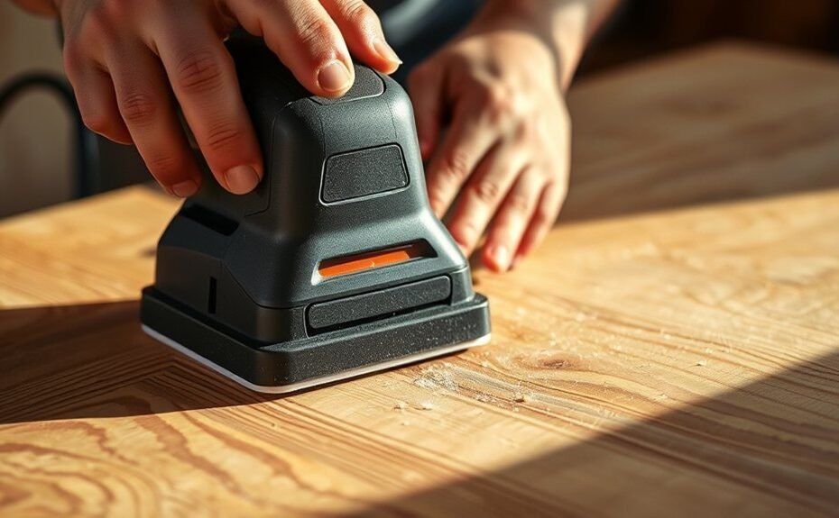 using a palm sander techniques