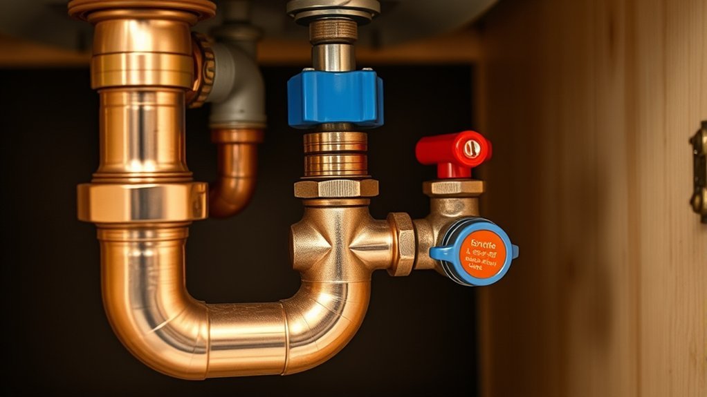 water hammer arrestor absorbs pressure spikes