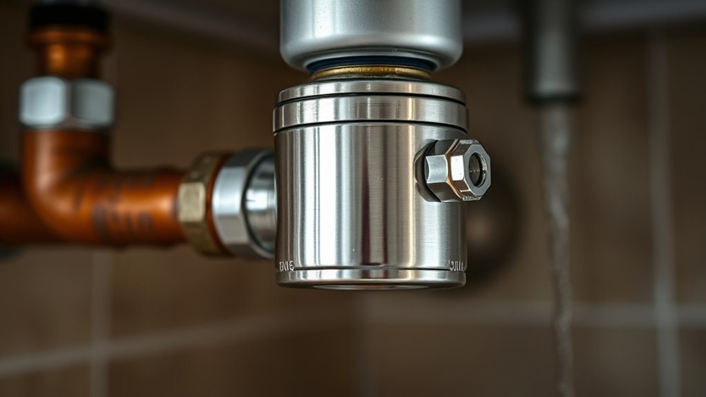water hammer arrestor protects plumbing