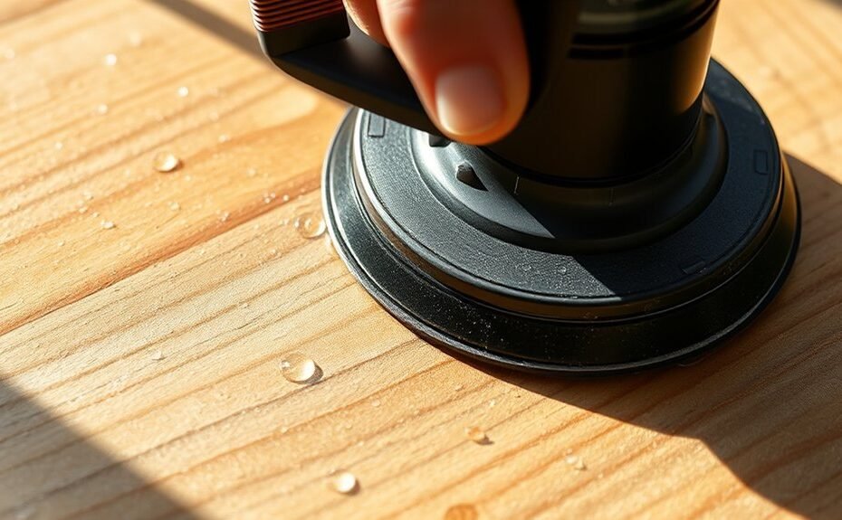wet sanding with electric sander