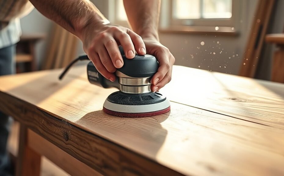 what to sand with orbital sander